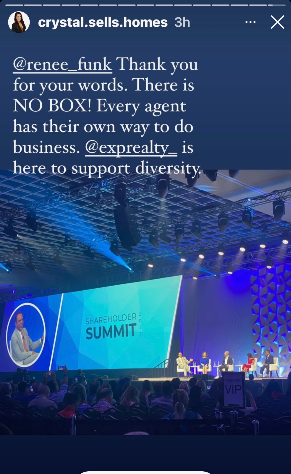 crystal.sells.homes Shareholder Summit shout-out