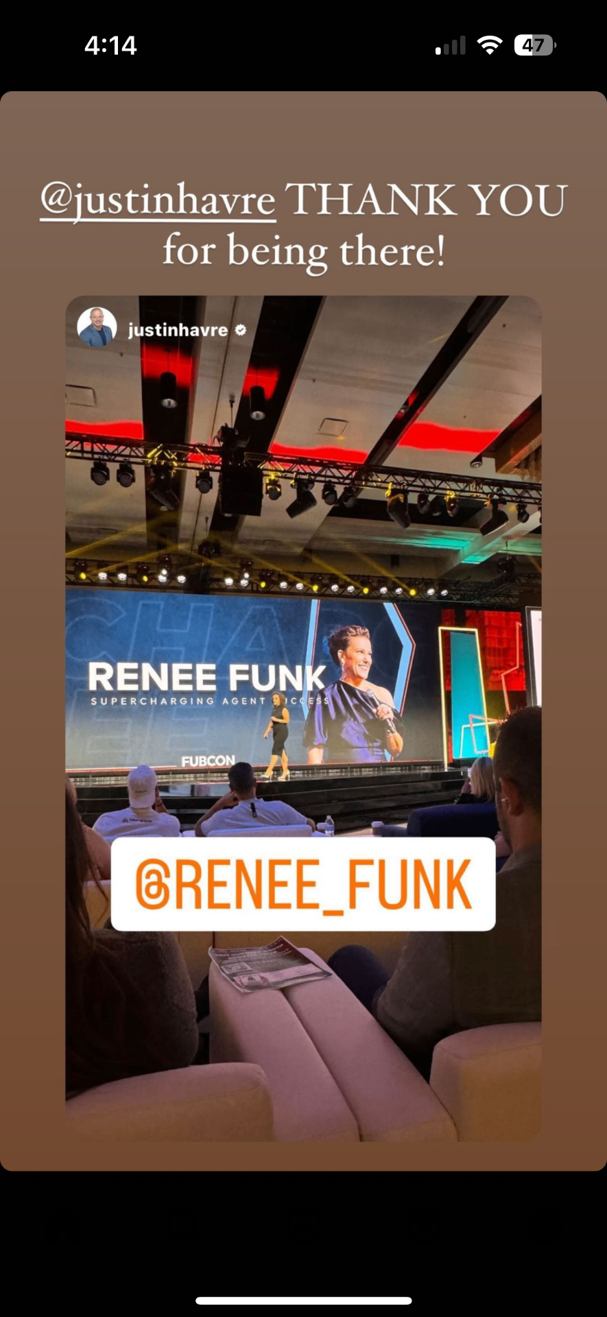 justinhavre FUBCON shout-out